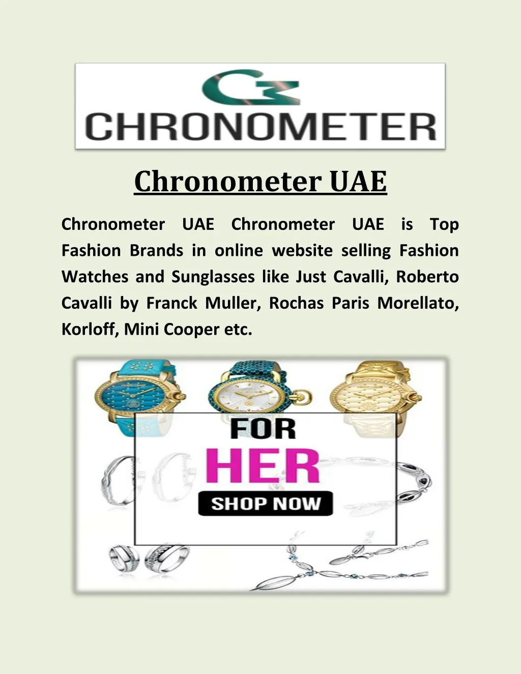 chronometer uae