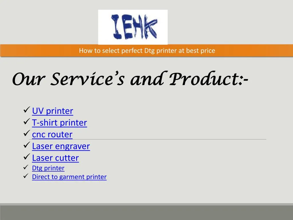 how to select perfect dtg printer at best price