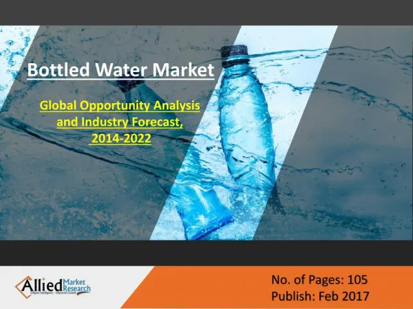 Bottled Water Market Sees Promising Growth in Coming Years