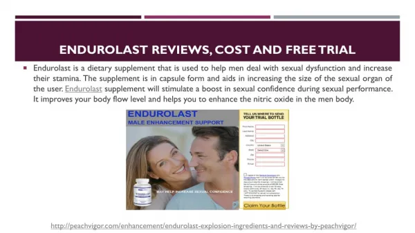 Endurolast Reviews, Price and Side Effects