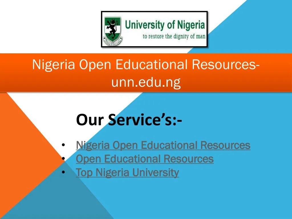 nigeria open educational resources unn edu ng