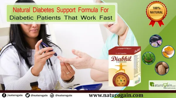 Natural Diabetes Support Formula for Diabetic Patients that Work Fast