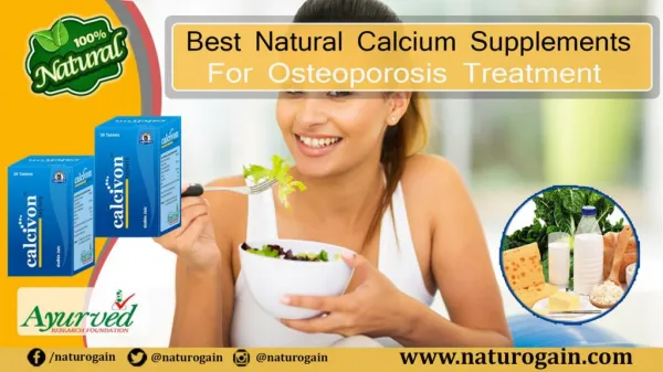 Best Natural calcium Supplements for Osteoporosis Treatment