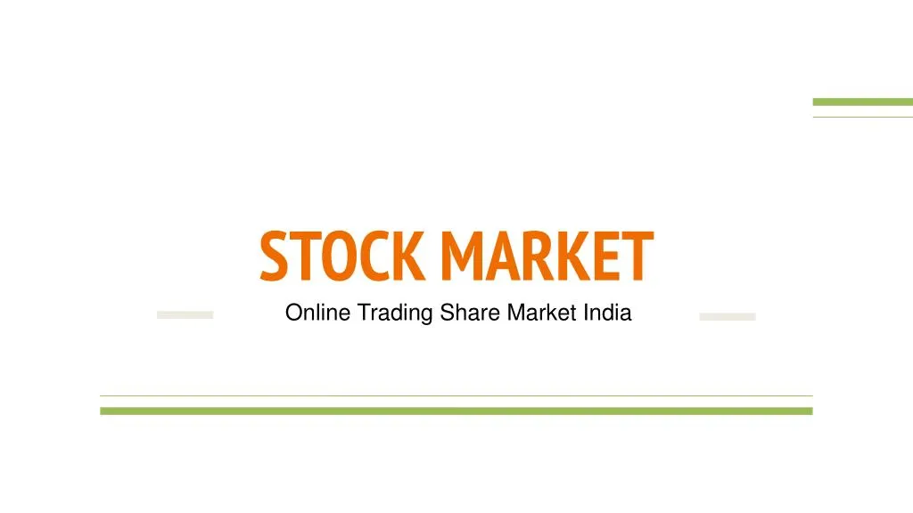 stock market online trading share market india
