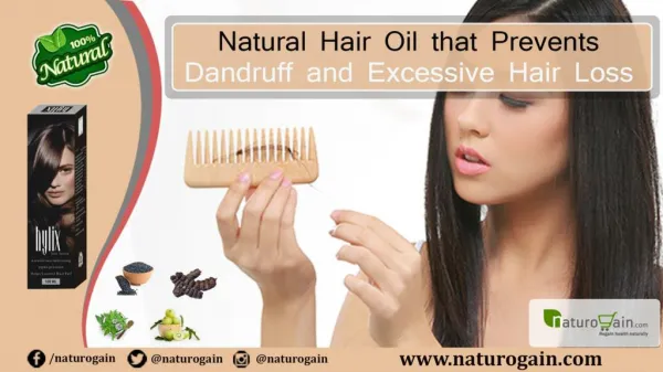 Natural Hair Oil that Prevents Dandruff and Excessive Hair Loss