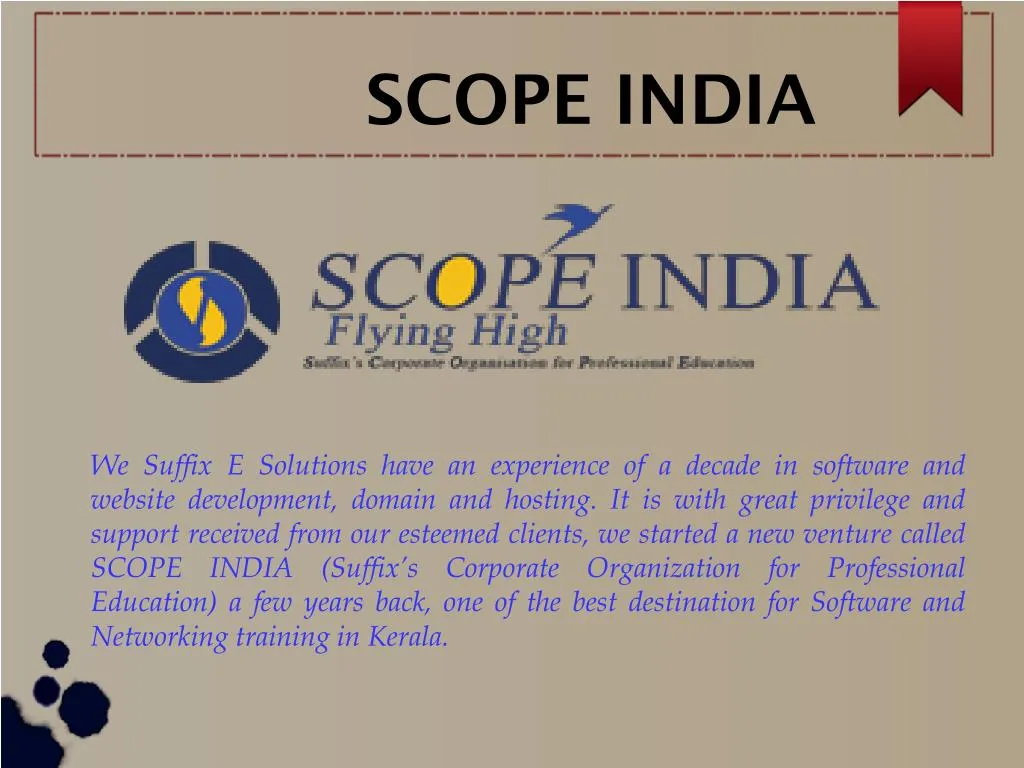 scope india