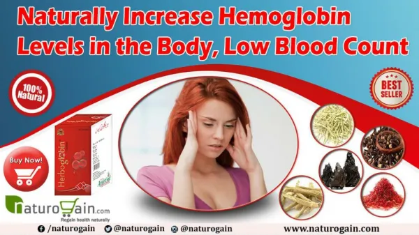 Naturally Increase Hemoglobin Levels in the Body, Low Blood Count