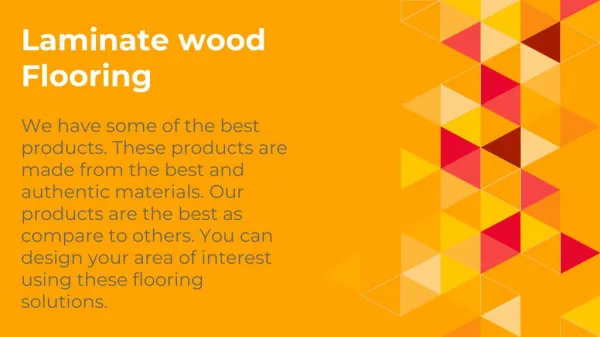 Laminate wood Flooring