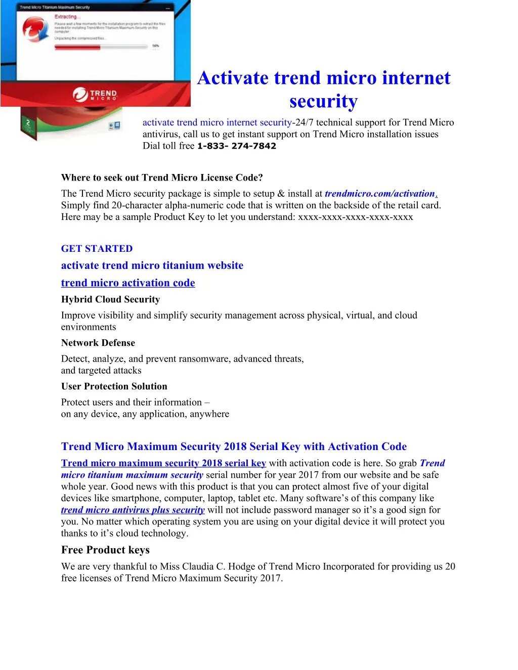 activate trend micro internet security activate