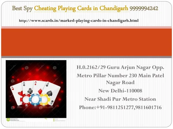 Cheating Playing Cards Device in Chandigarh