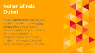 Roller Blinds Dubai - slide 1