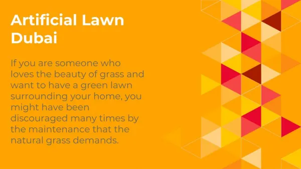 Artificial Lawn Dubai