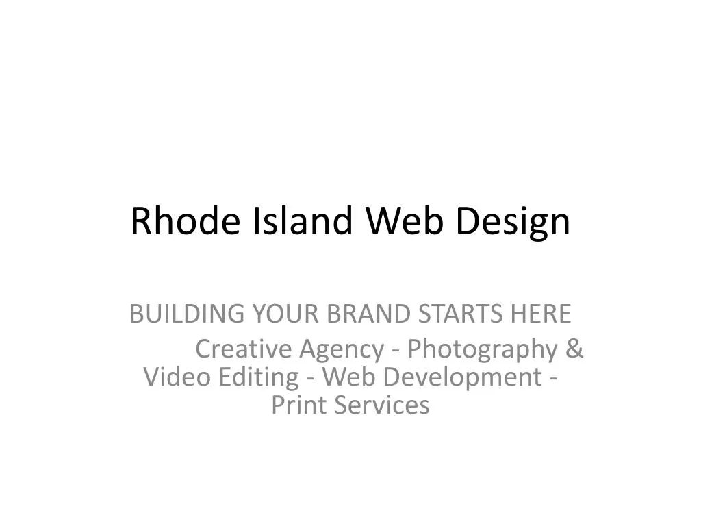 rhode island web design
