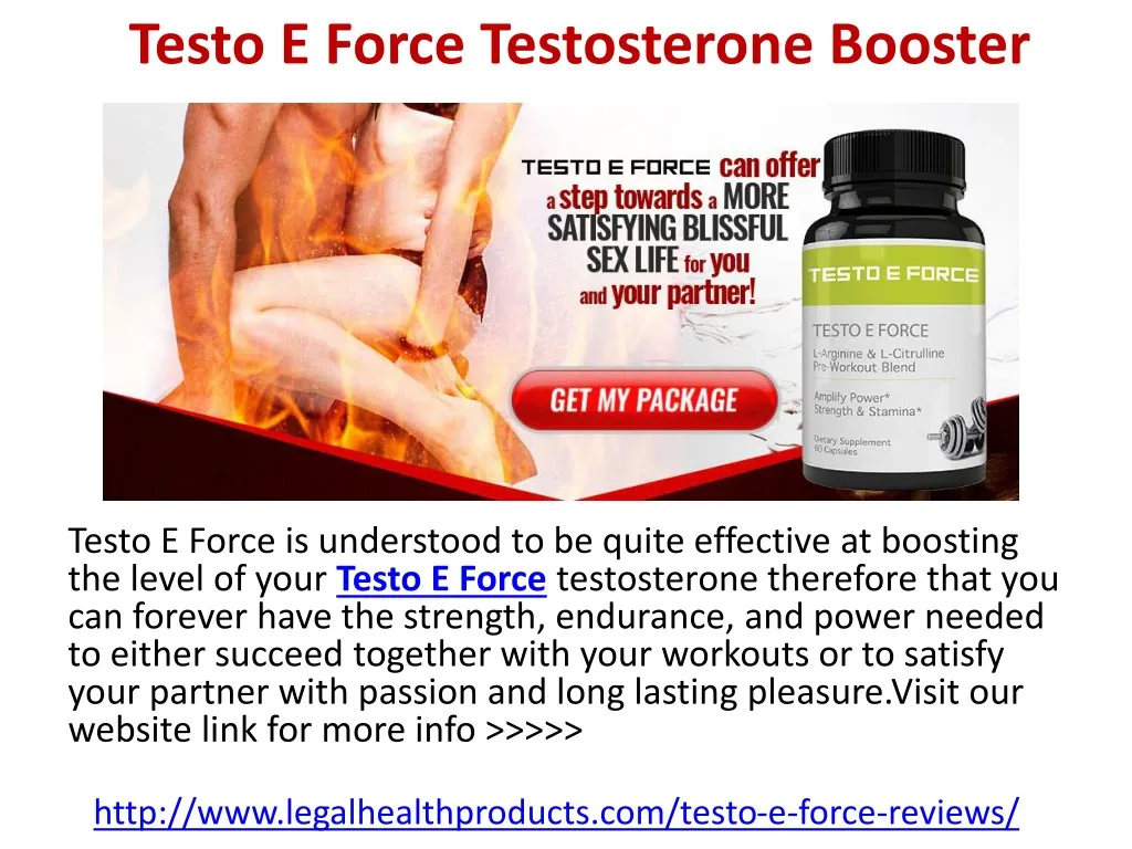 testo e force testosterone booster
