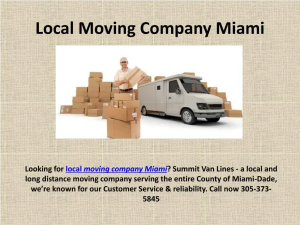 Moving Company Miami