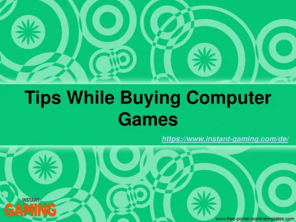 Tips While Buying Computer Games