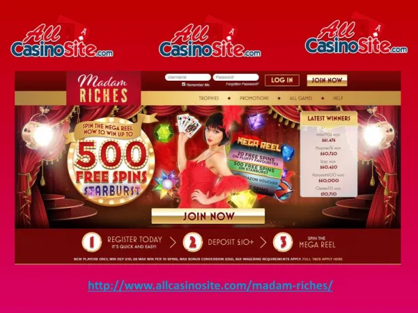 Madam Riches Casino - Win up to 500 Free Spins on Starburst - Best UK Slots Casino Site