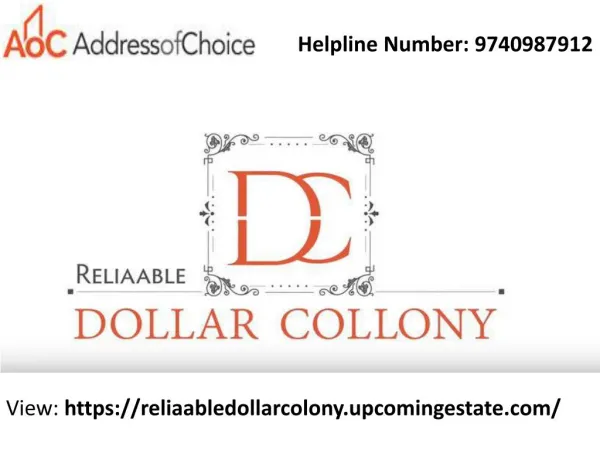 Reliaable Dollars Colony - Hosa Road Bangalore