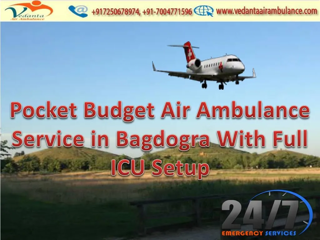 pocket budget air ambulance service in bagdogra