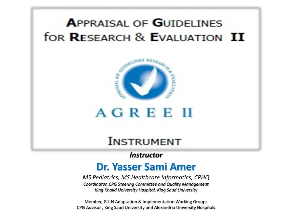 instructor dr yasser sami amer ms pediatrics