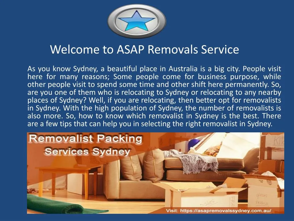 welcome to asap removals service