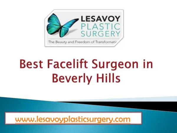 Best Facelift Surgeon in Beverly Hills