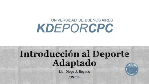 IntroducciÃ³n al Deporte Adaptado