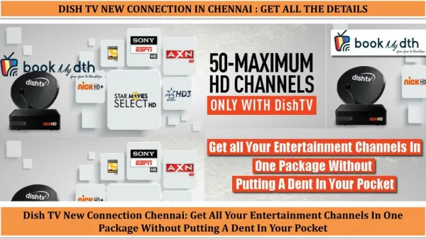 Dish Tv New Connection Chennai & Dish Tv Packages : Bookmydth.com