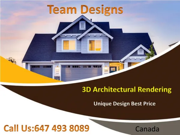 3D Rendering Serices Canada