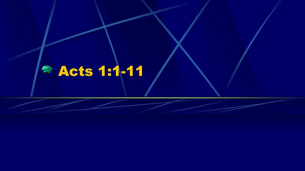 acts 1 1 11