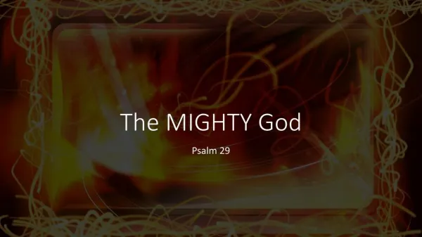 Psalm 29 Sermon Slides