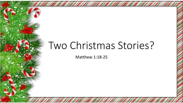 4th Sunday Advent (2017) Sermon Slides