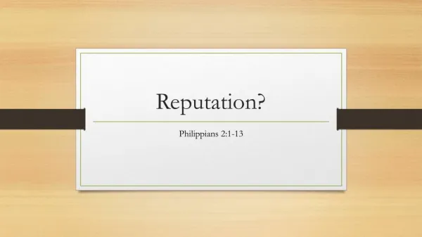 Philippians 2:1-13 (2017) Sermon Slides