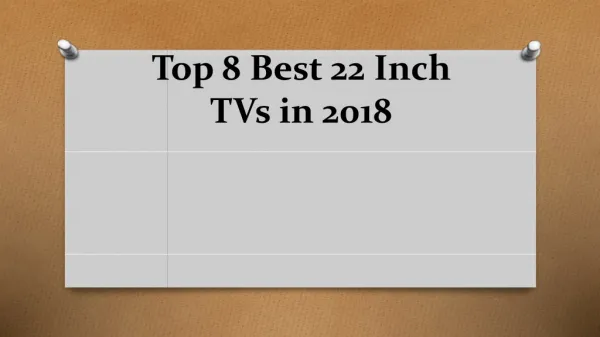 Top 8 best 22 inch tvs in 2018