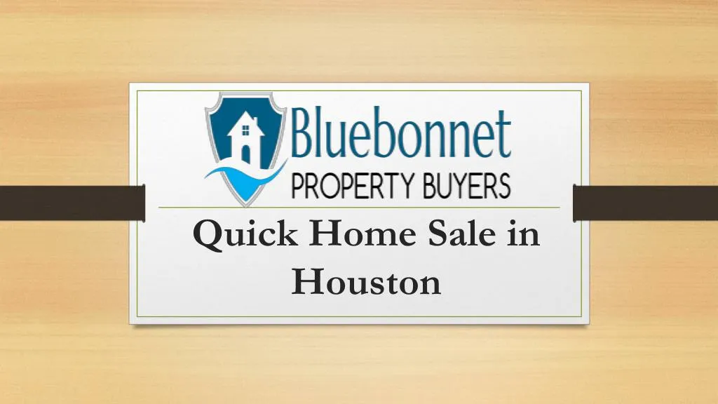quick home sale in houston