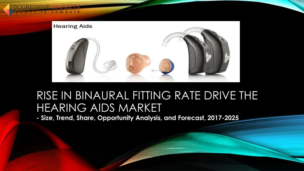 rise in binaural fitting rate drive the hearing aids market
