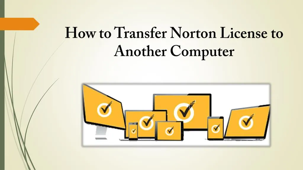 how to transfer norton license to another computer