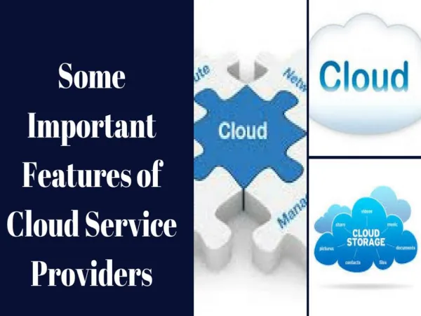 Some Important Features of Cloud Service Providers