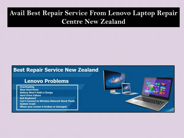 Avail Best Repair Service From Lenovo Laptop Repair Center New Zealand