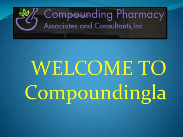 Best Compounding pharmacy Service in los angeles