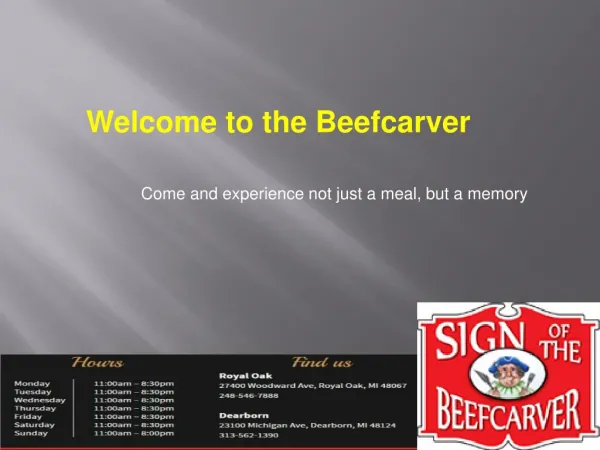 The Beef Carver-Best Places To Eat In Royal Oak