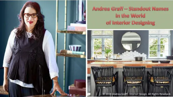 Andrea Graff - one Standout Names in Interior Designing from South Africa
