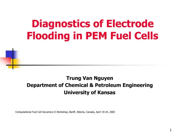 Diagnostics of Electrode Flooding in PEM Fuel Cells