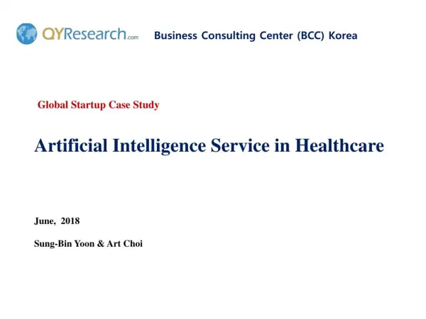 Artificial Intelligence Service in Healthcare