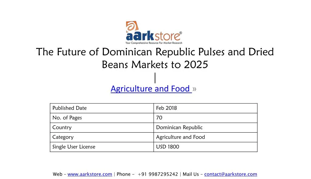 the future of dominican republic pulses and dried beans markets to 2025