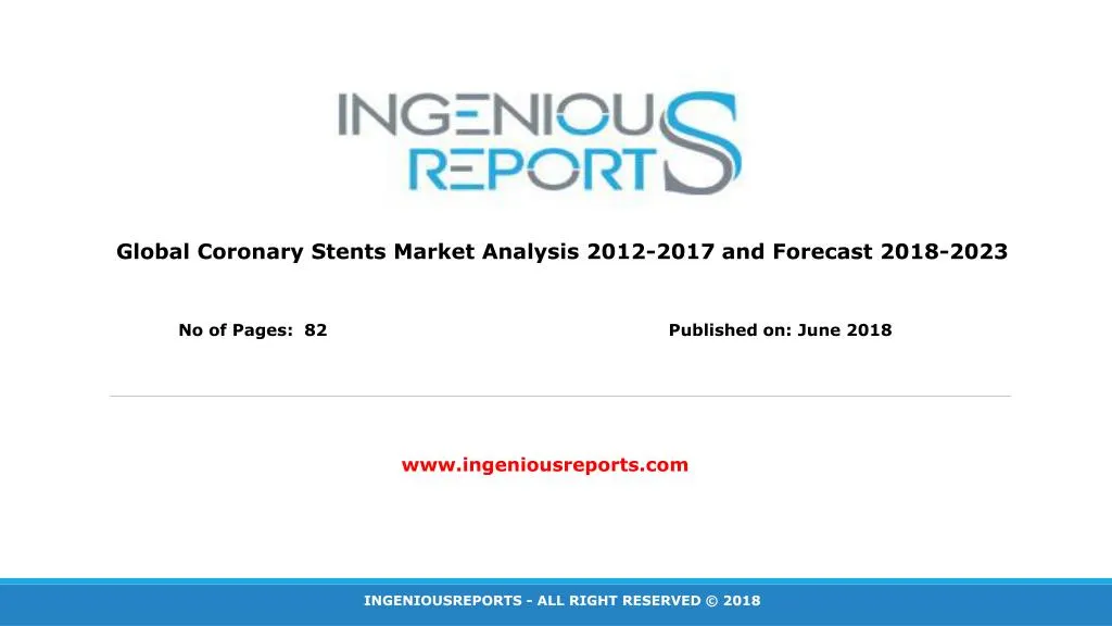 global coronary stents market analysis 2012 2017