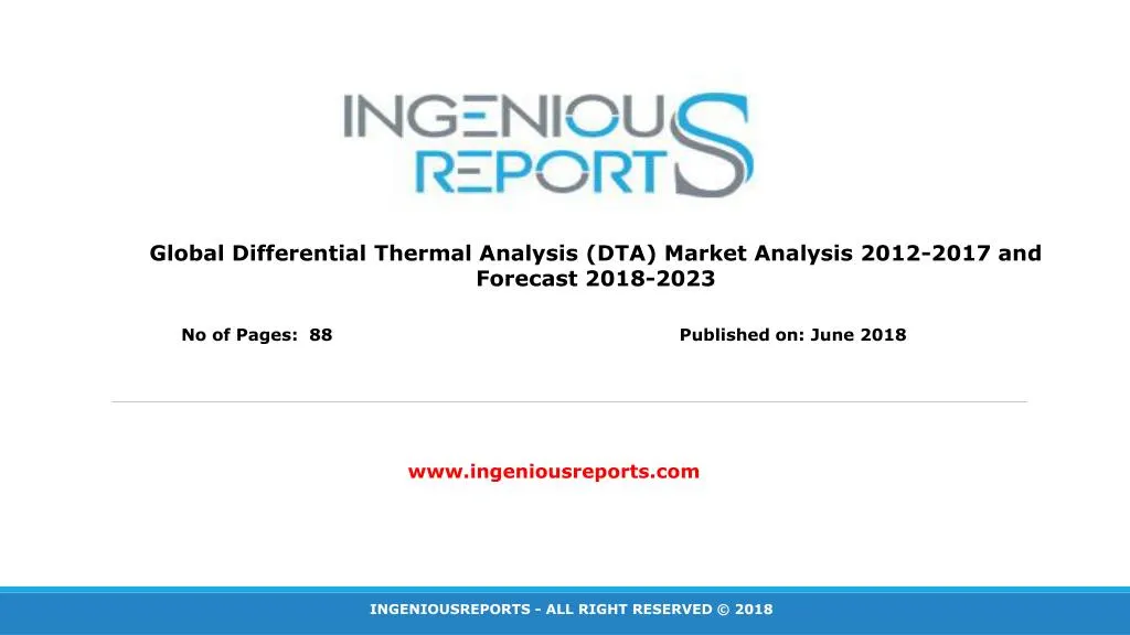global differential thermal analysis dta market