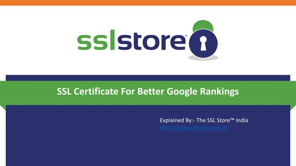 ssl certificate for better google rankings