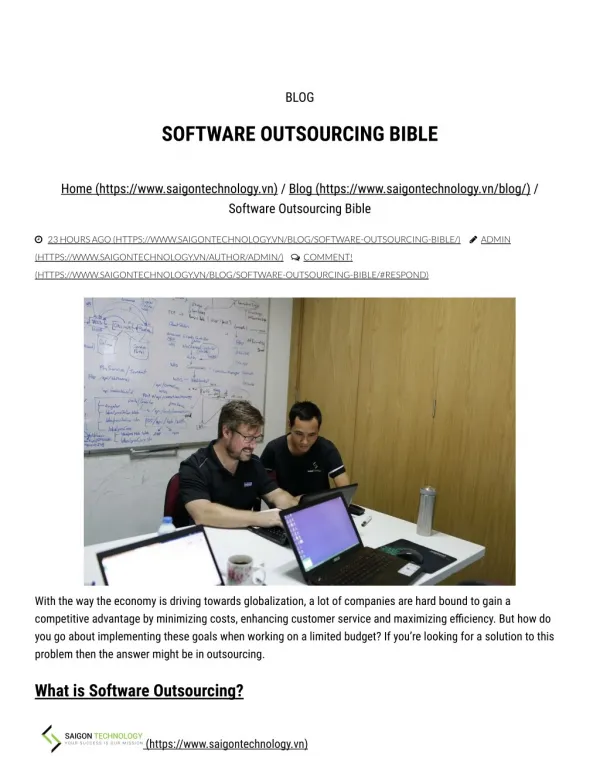 What is software outsourcing and how to do software outsourcing