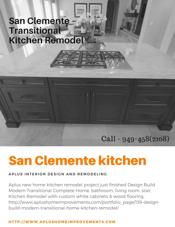 San Clemente Transitional Kitchen Remodel